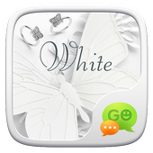 (FREE) GO SMS WHITE THEME आइकन