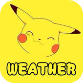 Pikach Weather Forecast Widget&amp;Radar Map Monster icon