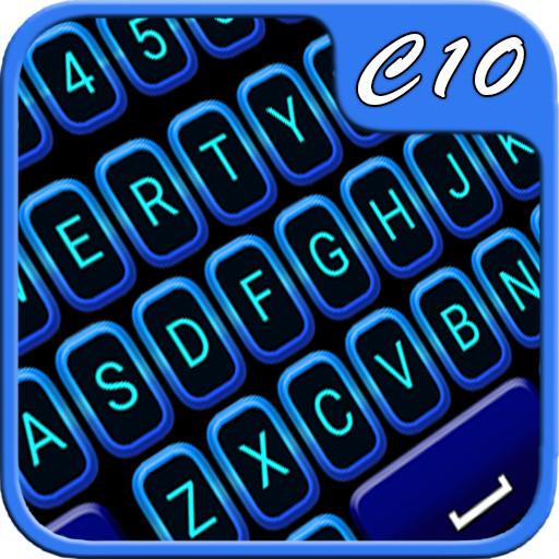 Blue Neon Keyboard icon