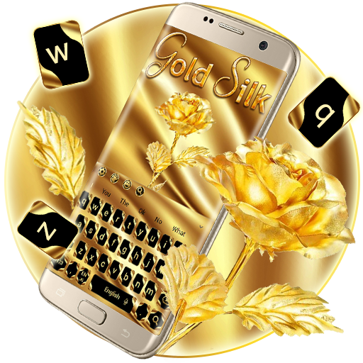 Gold Silk and Rose Keyboard иконка