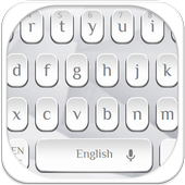 بسيط Keybaord الأبيض أيقونة