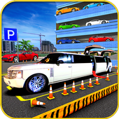 Limo mehrstöckigen Parkplatz icon