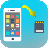 Data Phone to sd card icon