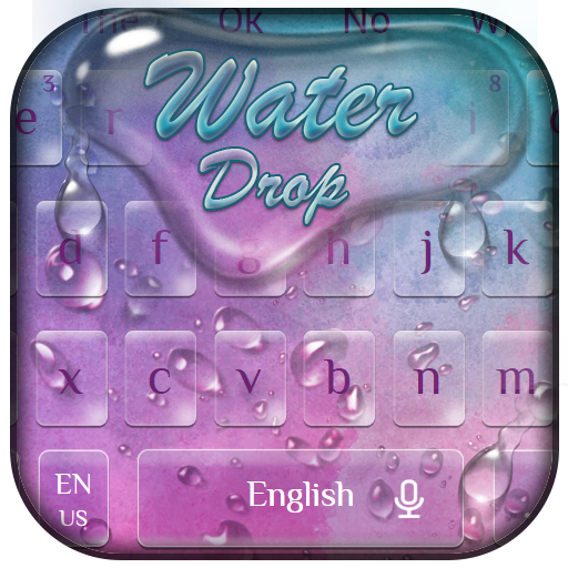 Colorful Water Drop Keyboard Theme icon