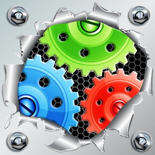 Gears and wheels logic icon