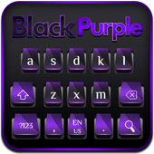 Black Purple Cool Keyboard icon