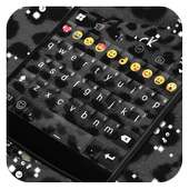 Emoji Keyboard -Black Cheetah