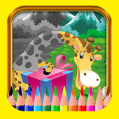 Coloring cartoon Animal Games icon