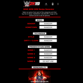 WWE 2K19 CAW Recipe Generator icon