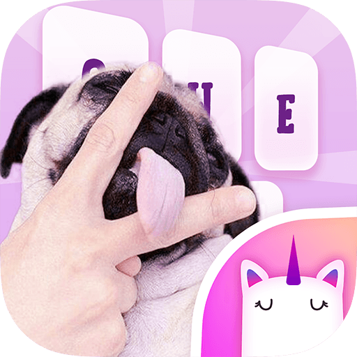 Drama Dog Pug Meme Keyboard Theme for Girls icon