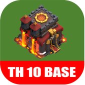 New COC Town Hall 10 Base أيقونة