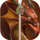 Dragon Zipper Screen Lock icon
