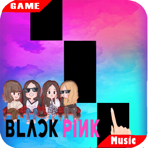 Blacks Pink Piano Tiles icon