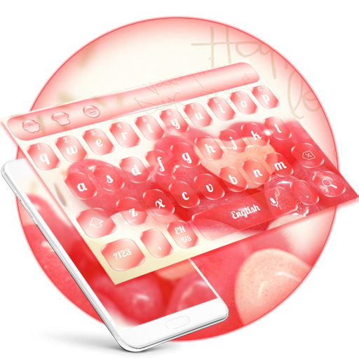Sweet Pink Love Candy Keyboard icon