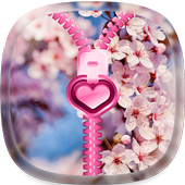 Sakura Zipper Lock Screen icon