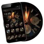 Royal Clock Gold Luxury Theme icon