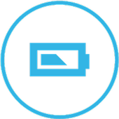 Draining battery icon