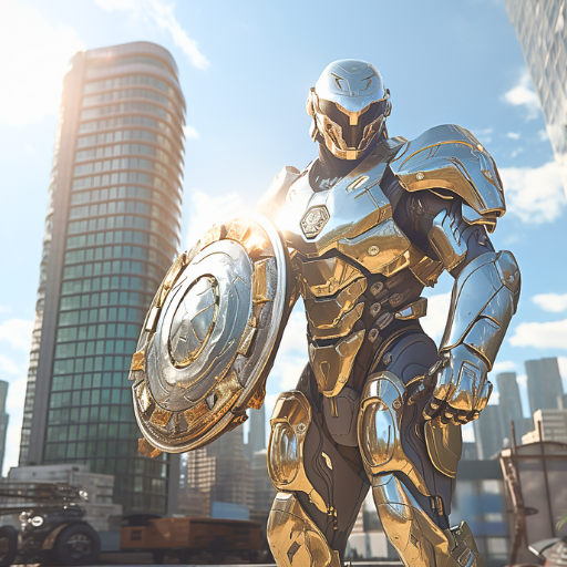 Captain Super hero iron game icon