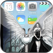 Angel Zipper Lock Screen icon