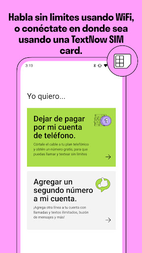 TextNow - Textos y Llamadas screenshot 3