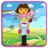 Little Dora Moto Climb Racing - dora game for kids icon