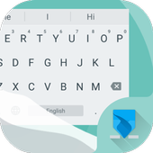 White Theme Android Keyboard أيقونة
