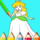 Princess coloring book drawing