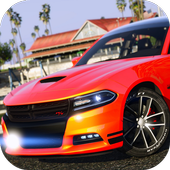 Driving Dodge Charger Muscle Race Simulator icon