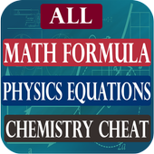 All Math ,Physics &amp; Chemistry Formulas- All In One icon