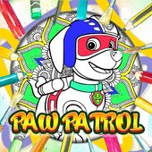 Mandala Paw Coloring icon