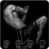 Muay Thai  Boxing Fighting Black Theme Keyboard on 9Apps