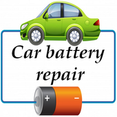 Car battery repair-battery reconditioning icon