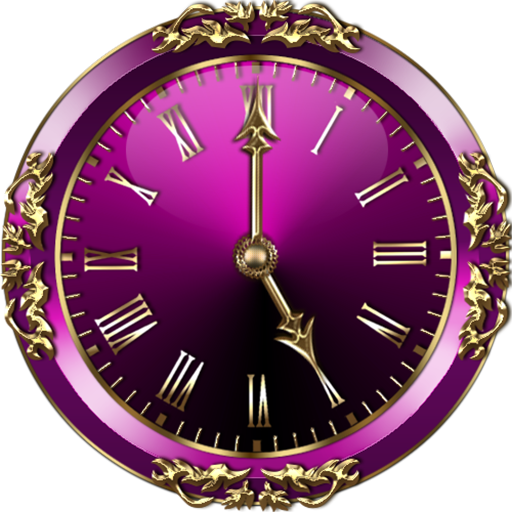 Purple Clock Widget icon