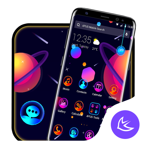 Colorful Planet APUS Launcher  icon