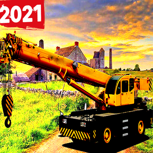 Big Farm Construction :Crane &amp; Excavator Simulator icon