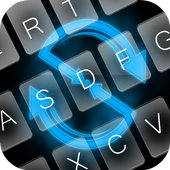 Neon Blue GO Keyboard Theme icon