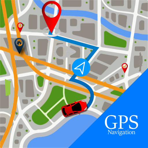 Voice GPS Driving Route : GPS Navigation Maps Free icon