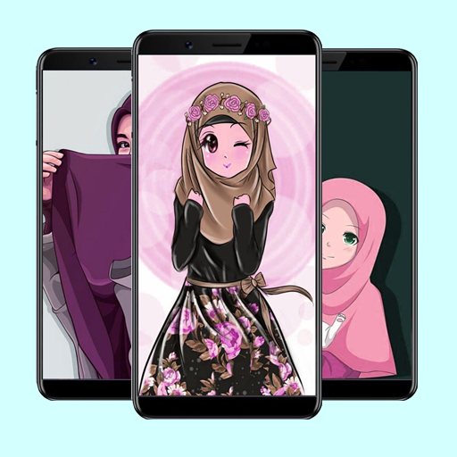 Hijab Wallpapers Cartoon أيقونة