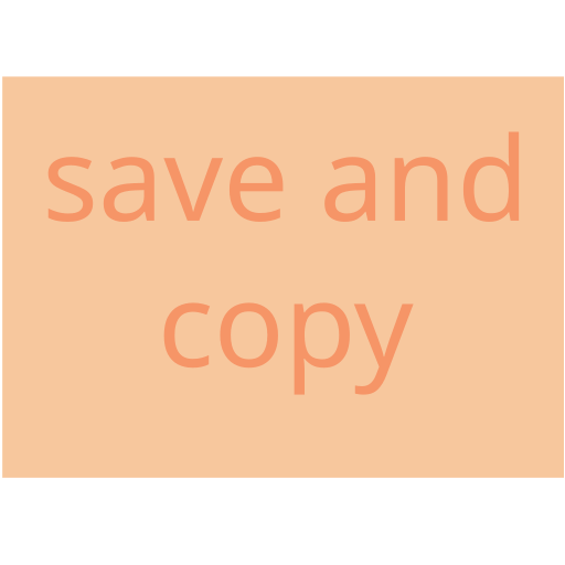 save and copy text - clipboard saver icon