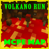 Volcano RUN parkour Map for MCPE Craft! icon