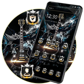 Dark Black Guitar Launcher Theme 🎸 icon