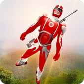 Flying Sniper Superhero icon