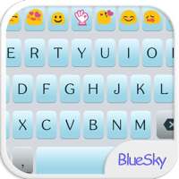 Blue Sky Emoji Keyboard Theme on 9Apps