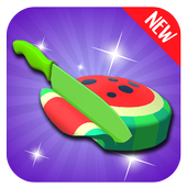 Exciting asmr slicing icon