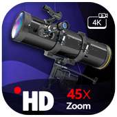 HD Telescope 45x Zoom Camera: Photo & Video on 9Apps