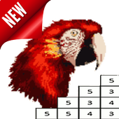 Birds Pixel Art - Birds Color by Number icon