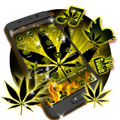 Weed Yellow Fire Theme icon