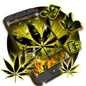 Weed Yellow Fire Theme