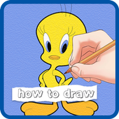 How To Draw - Cartoon Tweety Bird Looney icon