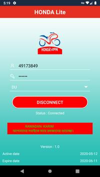 Honda Lite VPN screenshot 3